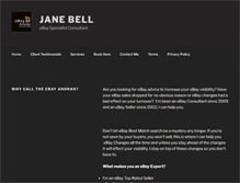 Tablet Screenshot of janebell.co.uk